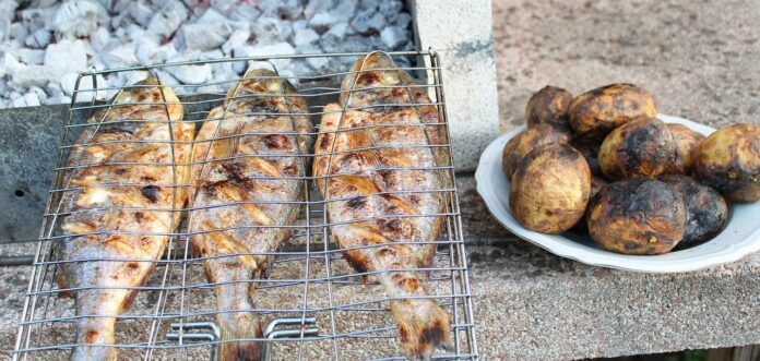 Pesce al barbecue