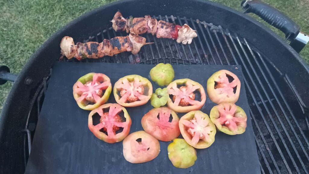 Cottura-bruschette-con-pomodori-grigliati