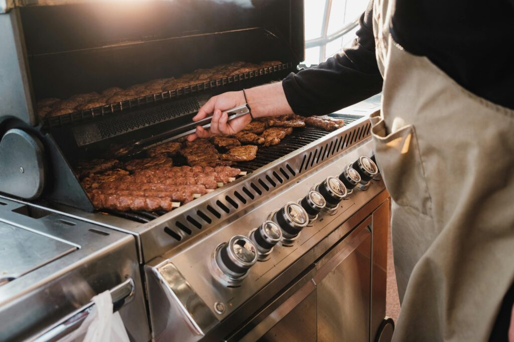 barbecue a gas