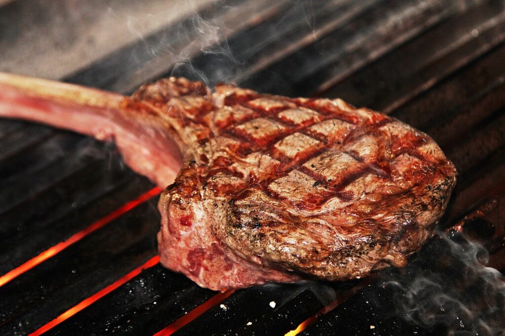 Cottura carne al bbq