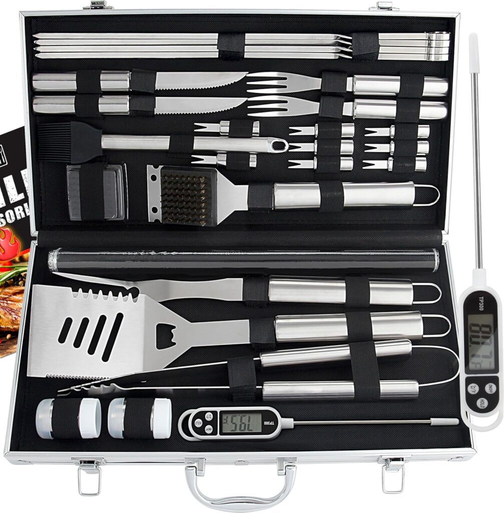 set accessori barbecue