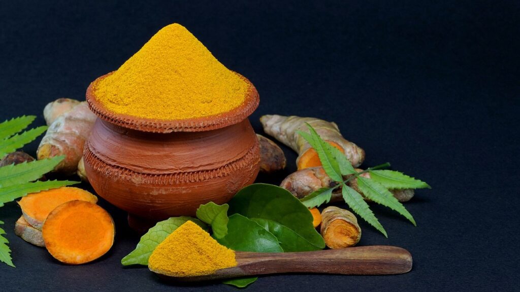 rub indiano curcuma in polvere 