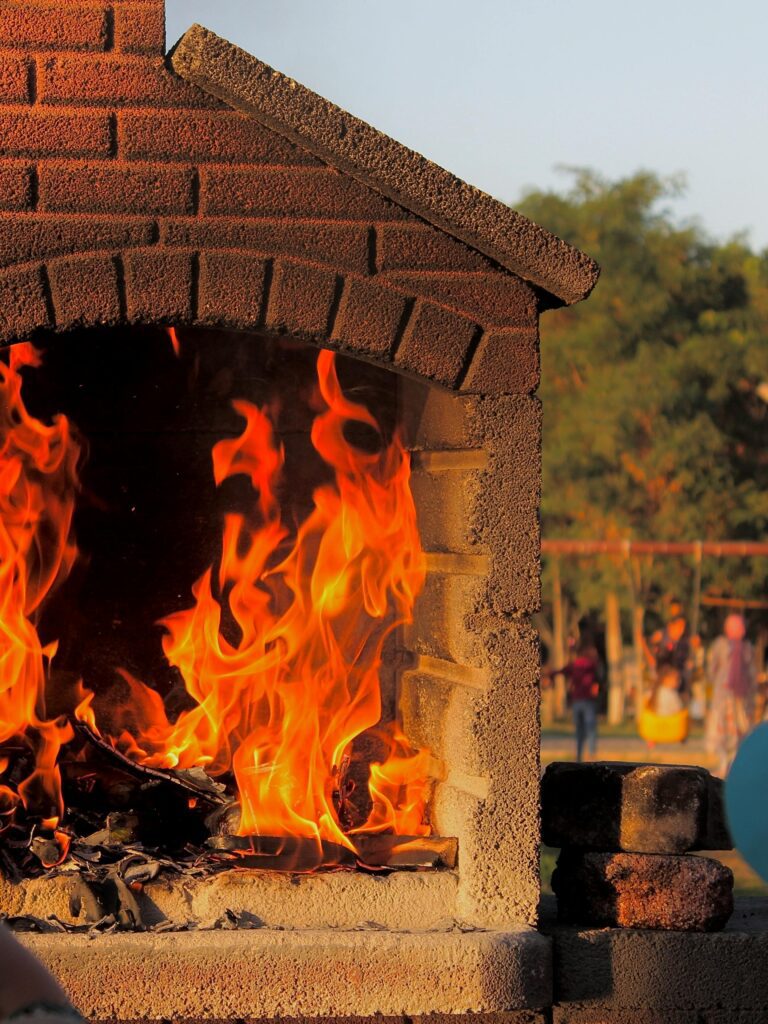 dettaglio bbq mattoni