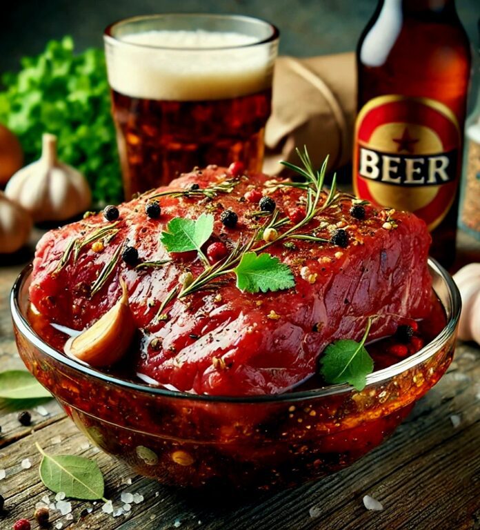marinare la carne con la birra