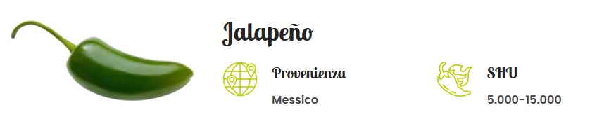 Peperoncino poco piccante jalapeno