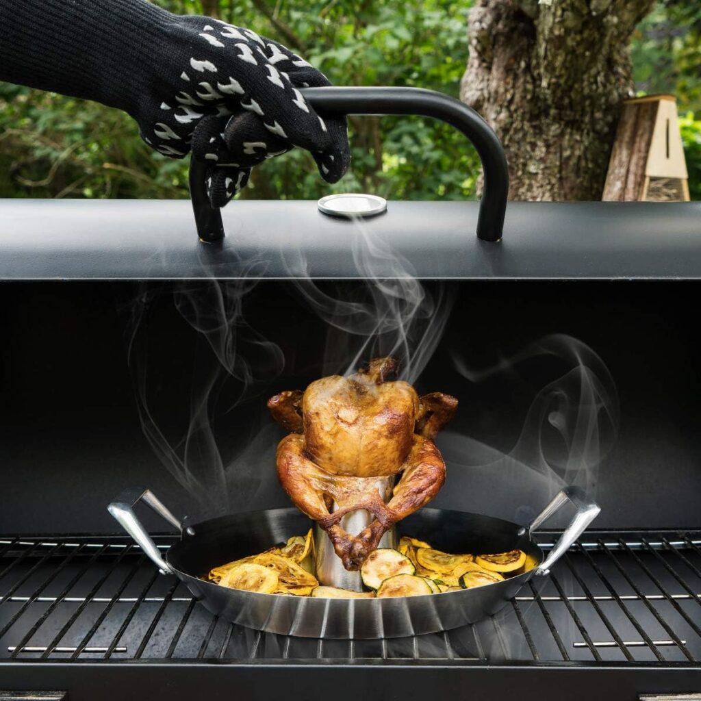 Cottura pollo al barbecue 
