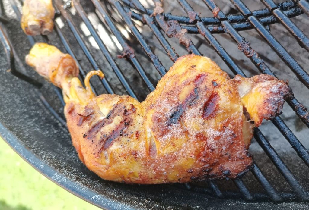 cosce di pollo al barbecue cottura
