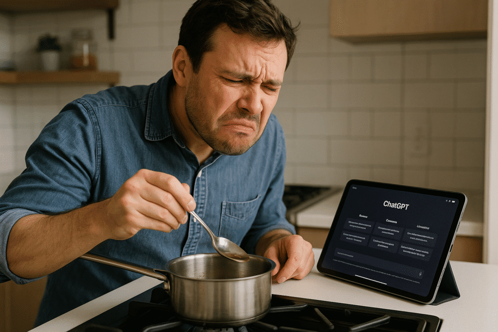 Limiti della IA per cucinare