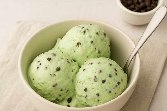 Gelato menta e cioccolato