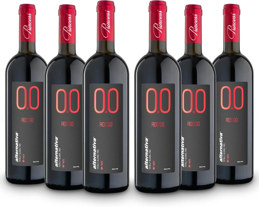 6 bottiglie vino senza alcool deacolizzato