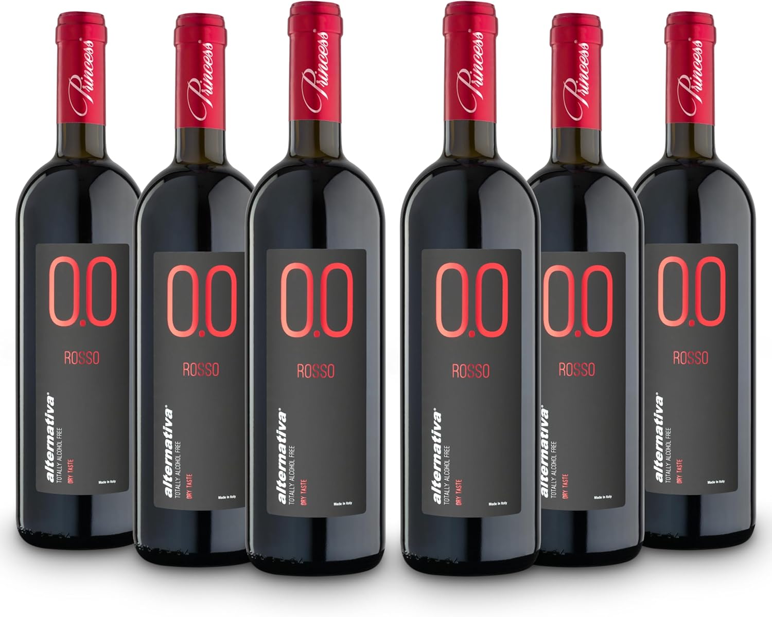 6 bottiglie vino senza alcool deacolizzato