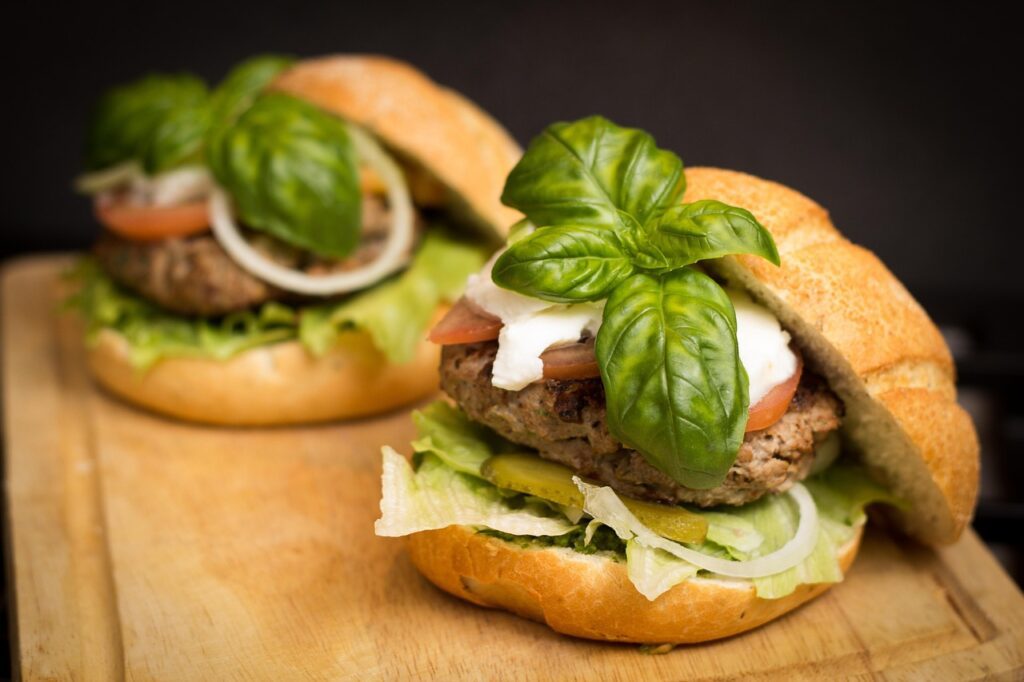 panino con hamburger