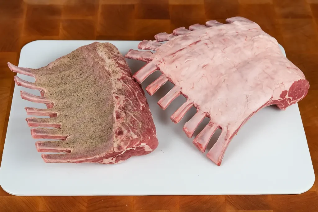 preparazione carrè di agnello glassato al peperoncino