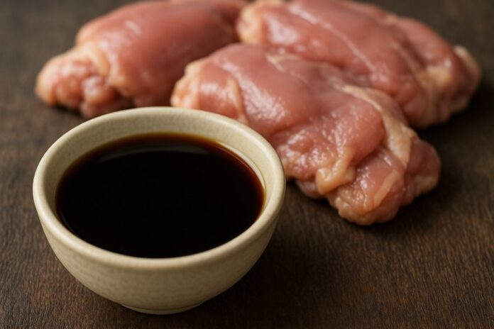 pollo marinato in salsa ponzu