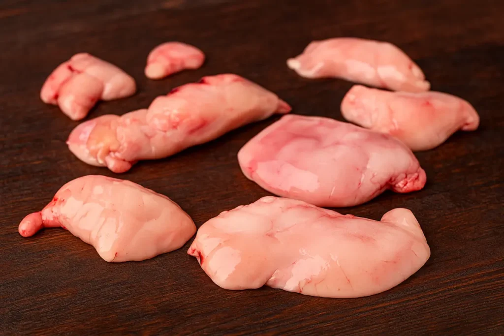 Animelle di vitello marinate al brandy e cotte alla griglia