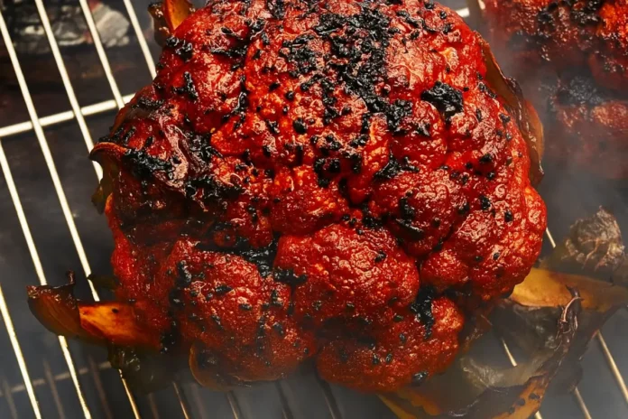 Cavolfiore alla brace marinato al gochujang