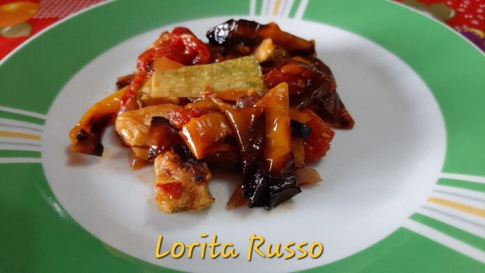 zucchine, cipolle e peperoni