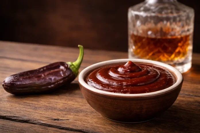 salsa barbecue al whisky e peperoncino